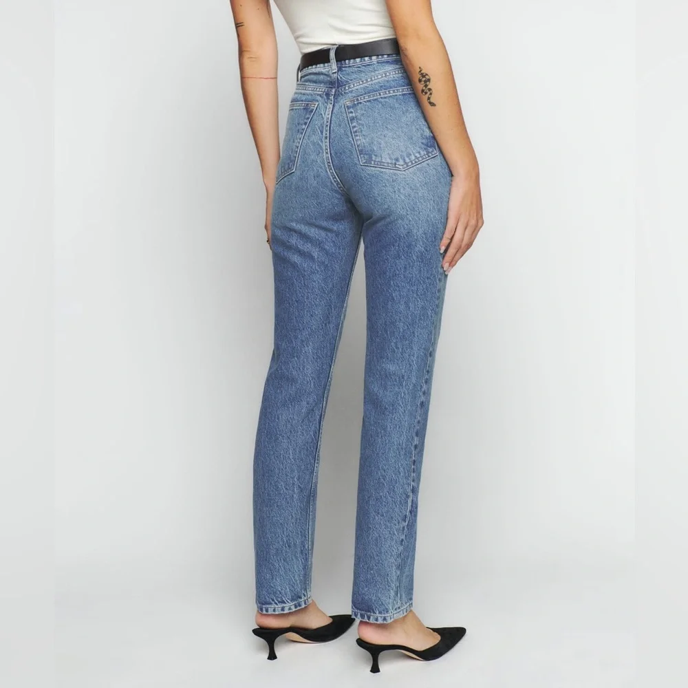 Reformation Jeans Cynthia High Rise Straight Jeans Size 23 - Picture 3 of 11